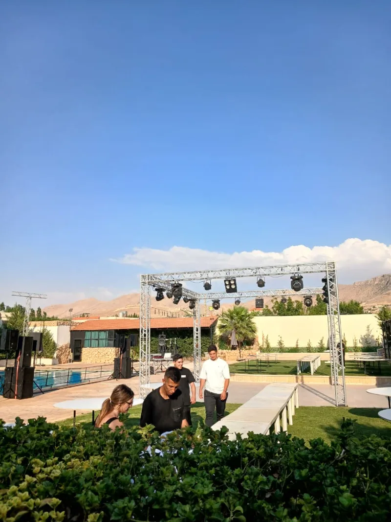 sound, light,screen and fireworks