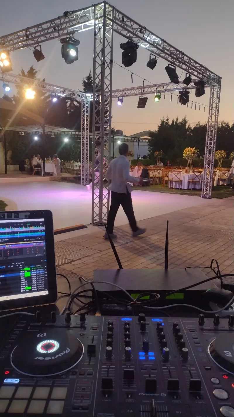 sound, light,screen and fireworks