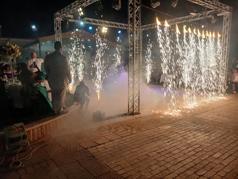 sound, light,screen and fireworks
